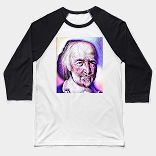 Thomas Hobbes Pink Portrait | Thomas Hobbes Artwork 7 Baseball T-Shirt